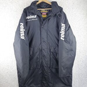 Reima Sportswear Puffer Parka Long Jacket Men's 3XL Embroidered Spellout Sleeves
